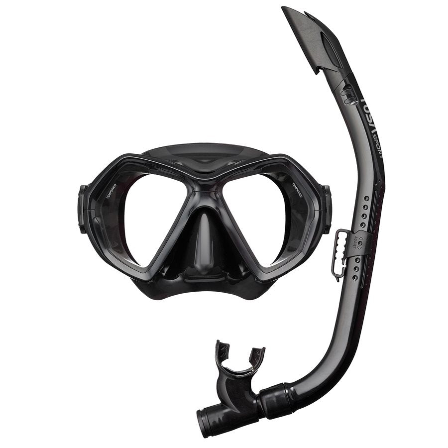 Tusa X-Plore M/S Snorkeling Combo (RM2004/UN0103) Eco Pkg-Black/Black-