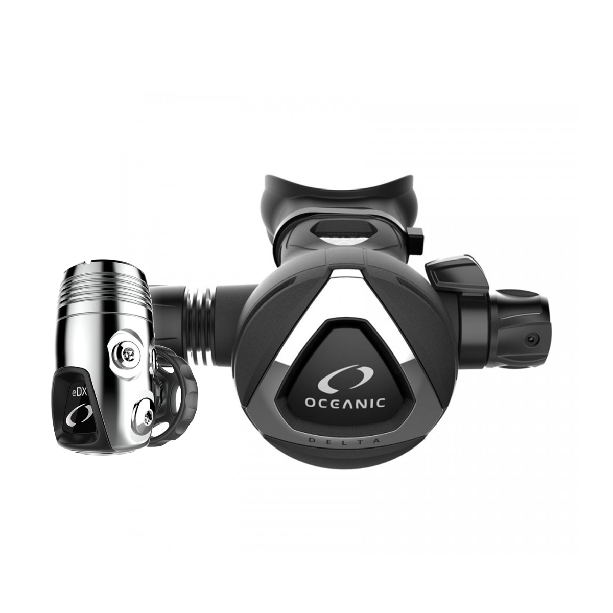 Oceanic Delta 5 + EDX Dive Regulator Set-BLACK-DIN-