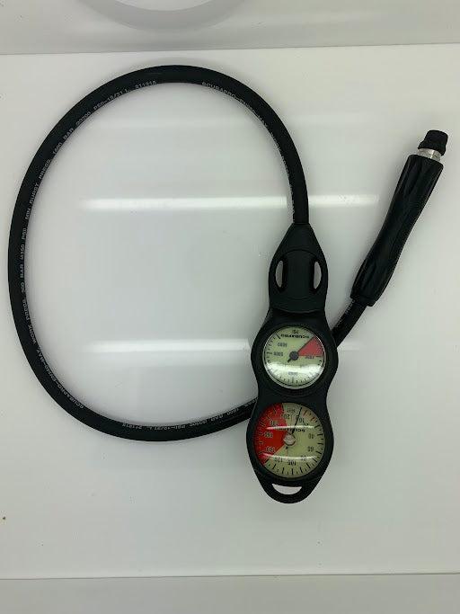 Used Scubapro 2 Gauge U - Line Console (PSI)-Acceptable-