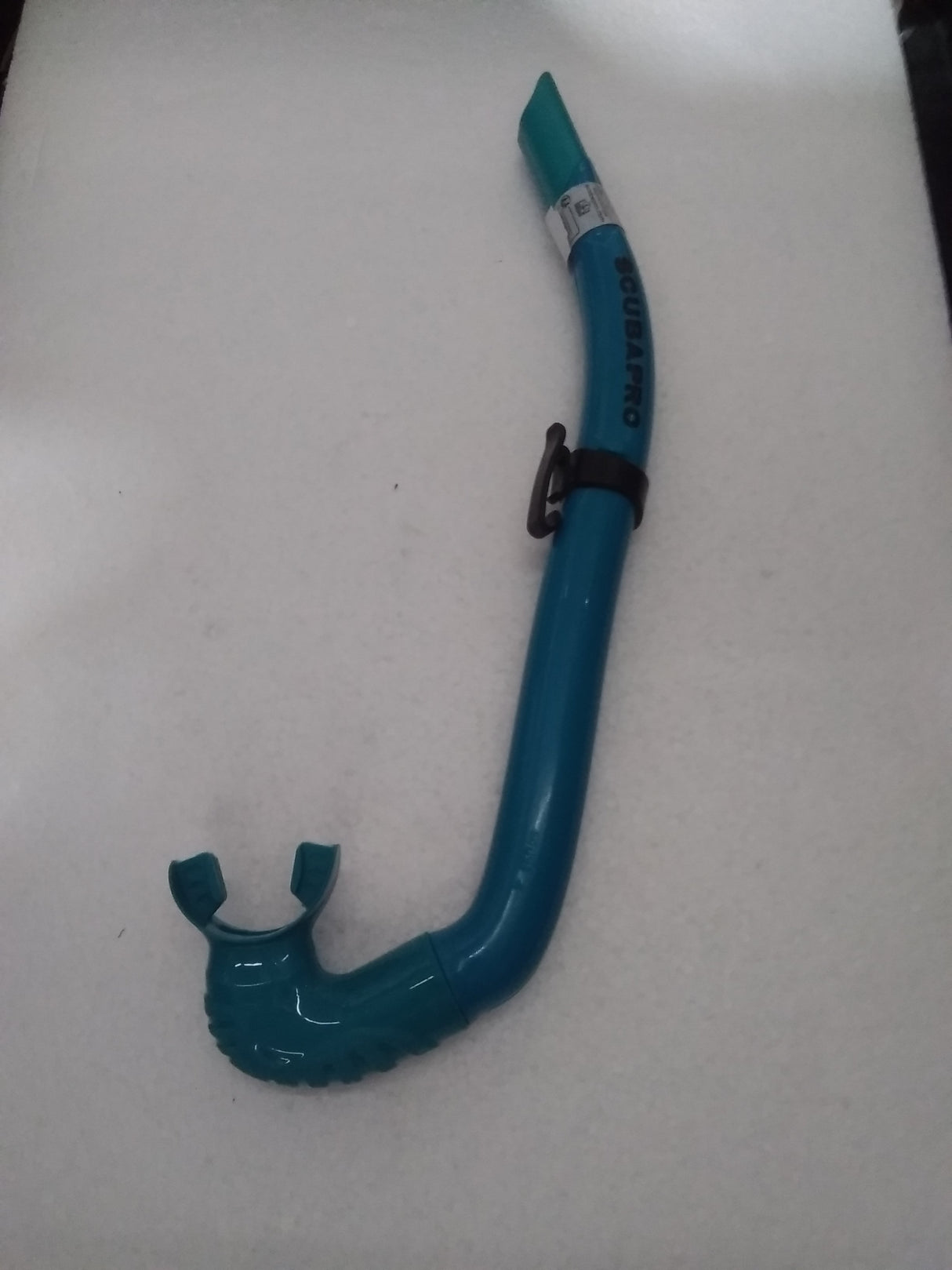 Used Scubapro Apnea Freediving Snorkel-Turquoise-