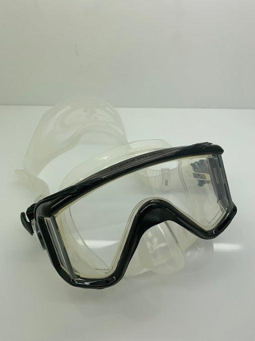 Used Scubapro Crystal Vu Plus Dive Mask W/O Purge-Black-Very Good-