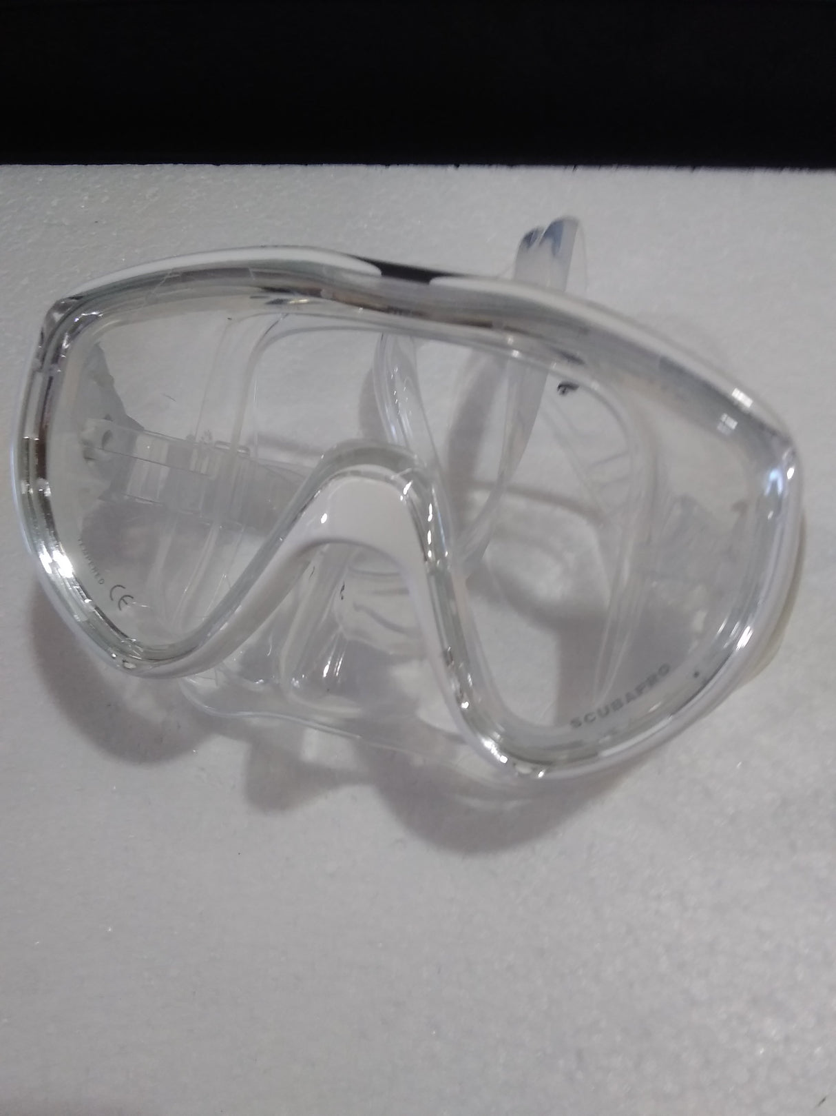 Used Scubapro Flux Low-Volume Single Lens Scuba Diving Mask-Clear-Clear-