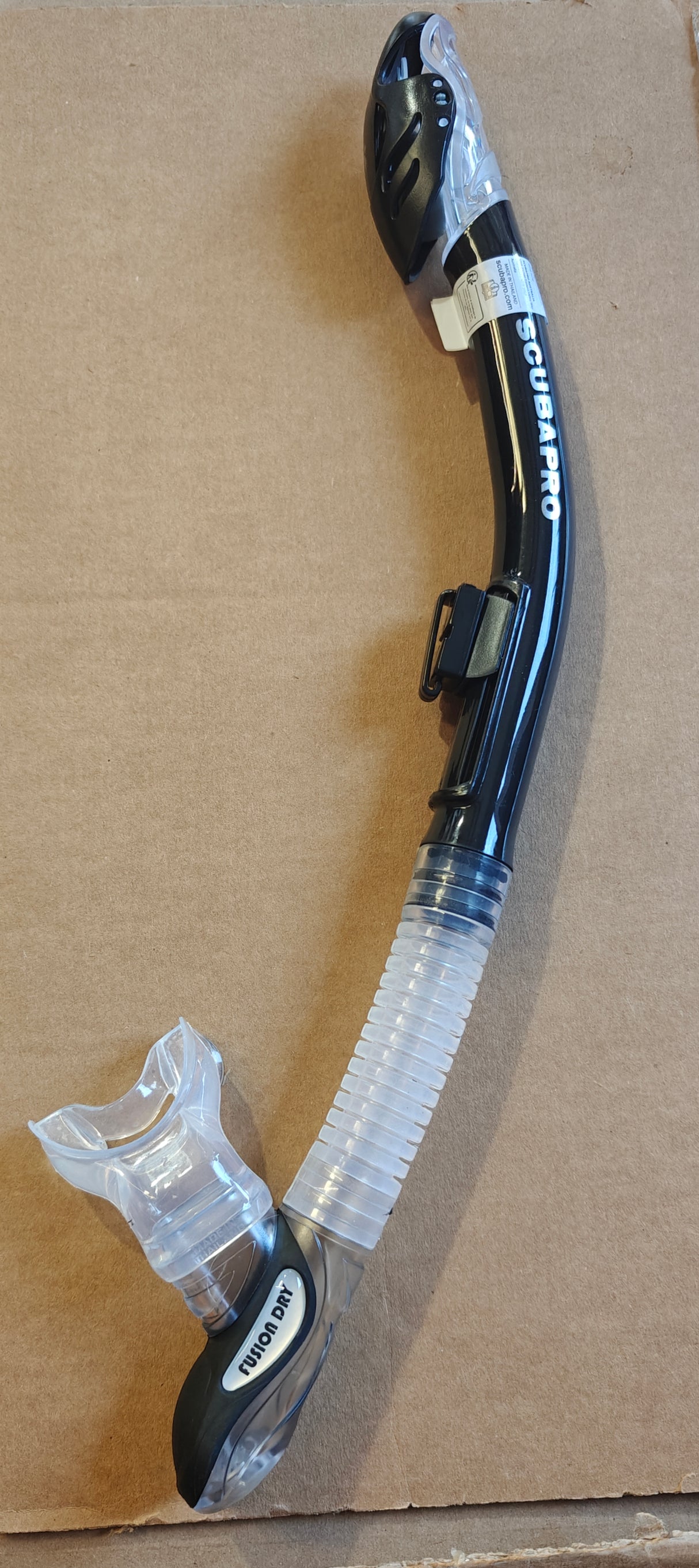 Used Scubapro Fusion Dry Snorkel-Black-Like New-