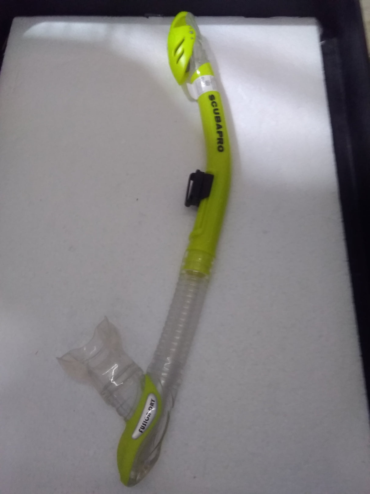 Used Scubapro Fusion Dry Snorkel-Yellow-
