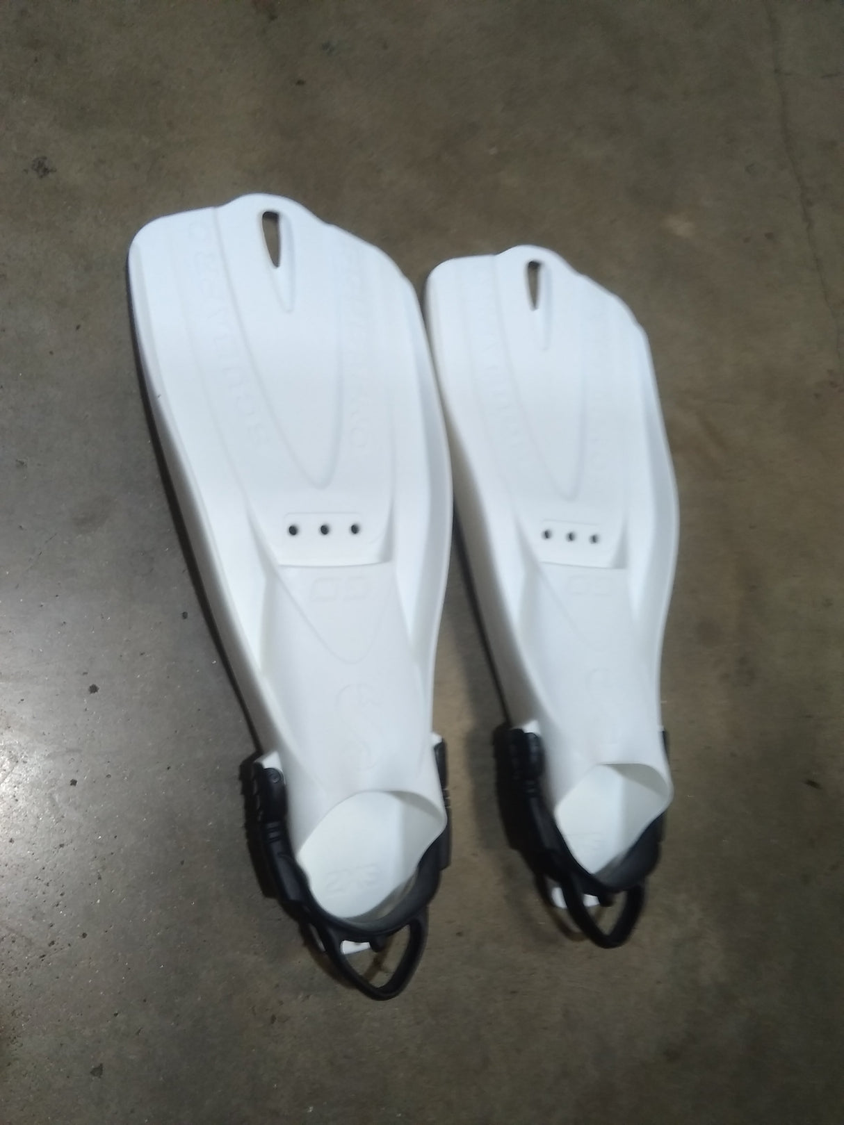 Used Scubapro GO Travel Fins-White-3XS-