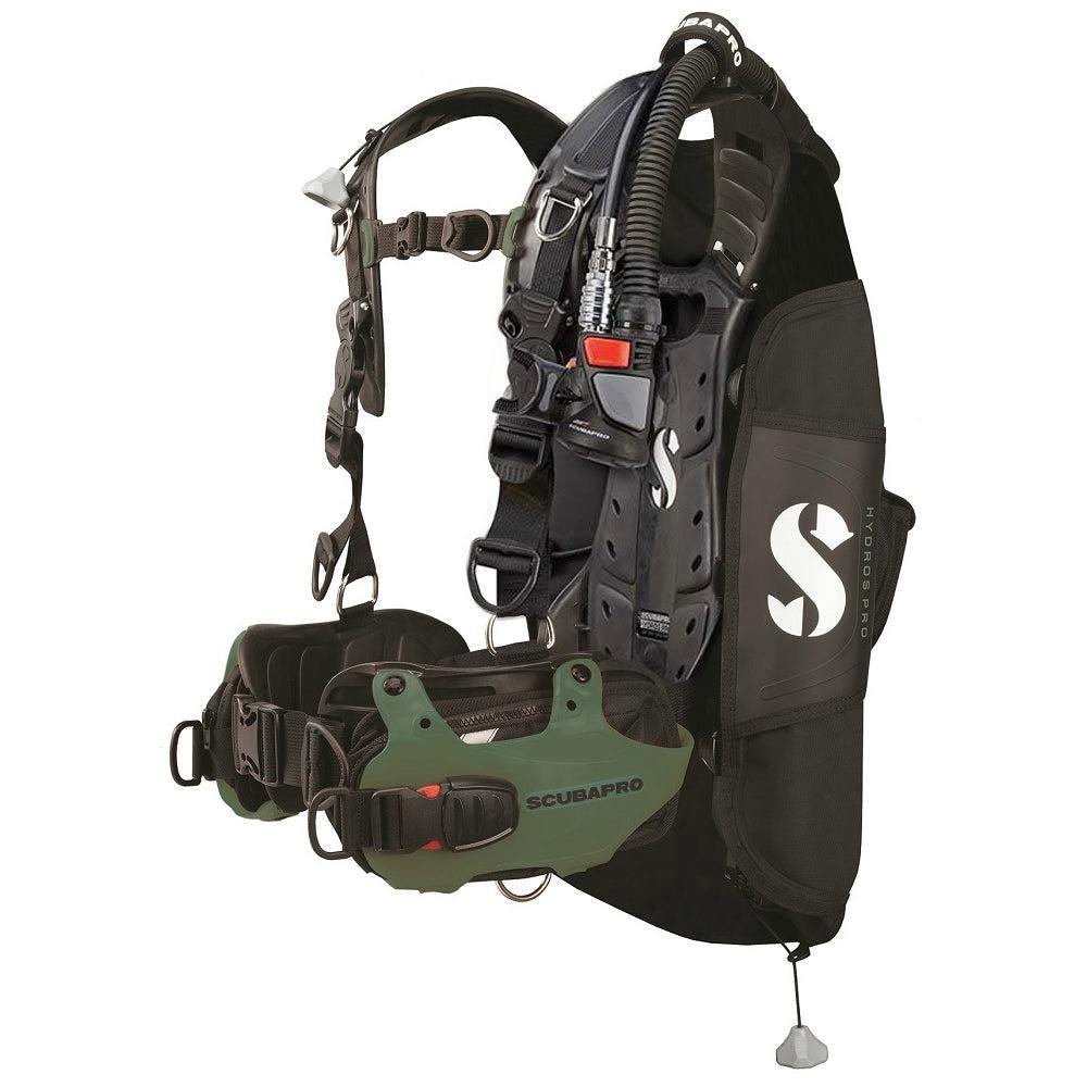 Scubapro Hydros Pro BCD with AIR2 - Womens-Army Green-XS - S-