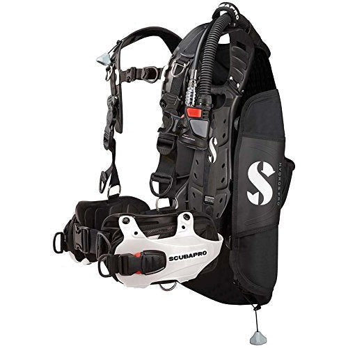 Scubapro Hydros Pro BCD with BPI - Mens with Color Kit Installed-White-S-