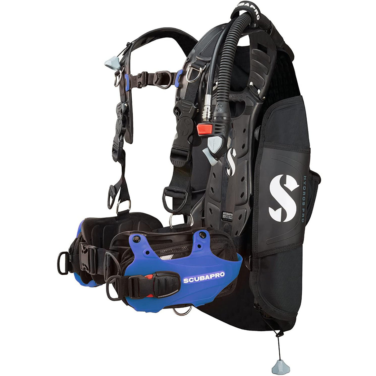 Scubapro Hydros Pro BCD with BPI - Mens with Color Kit Installed-Blue-S-