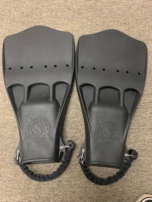 Used Scubapro Jet W/Spring Heel Strap-Black-2XL-Like New
