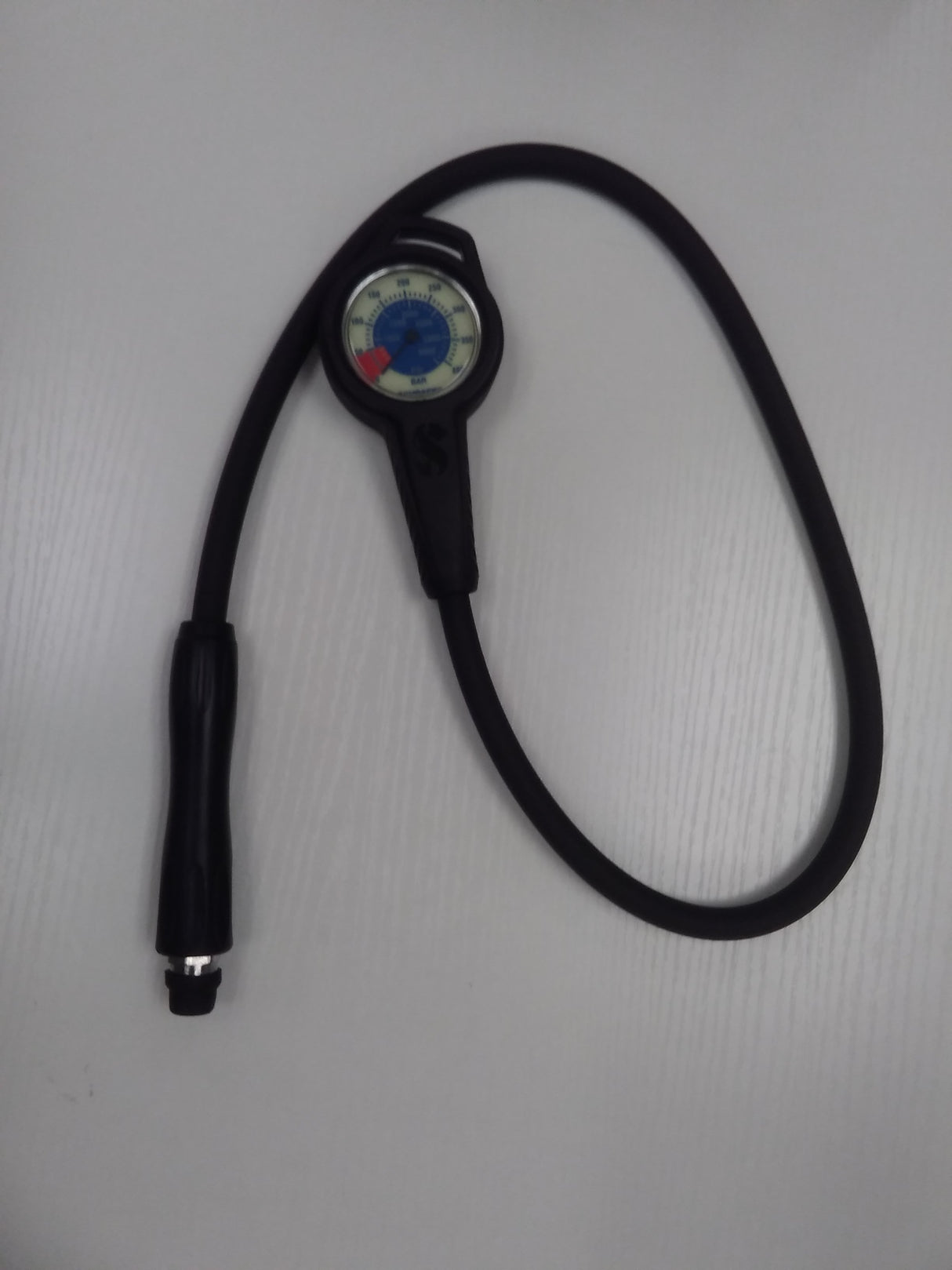 Used Scubapro Metal Compact Pressure Gauge Dual Display PSI/Bar Dive Console-