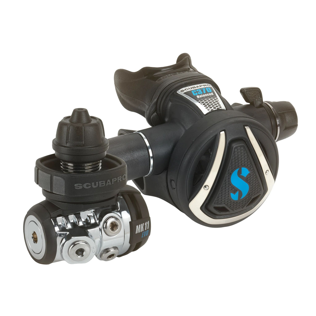 Scubapro MK11 Evo/C370 Regulator System 1st and 2nd Stage Set-DIN-