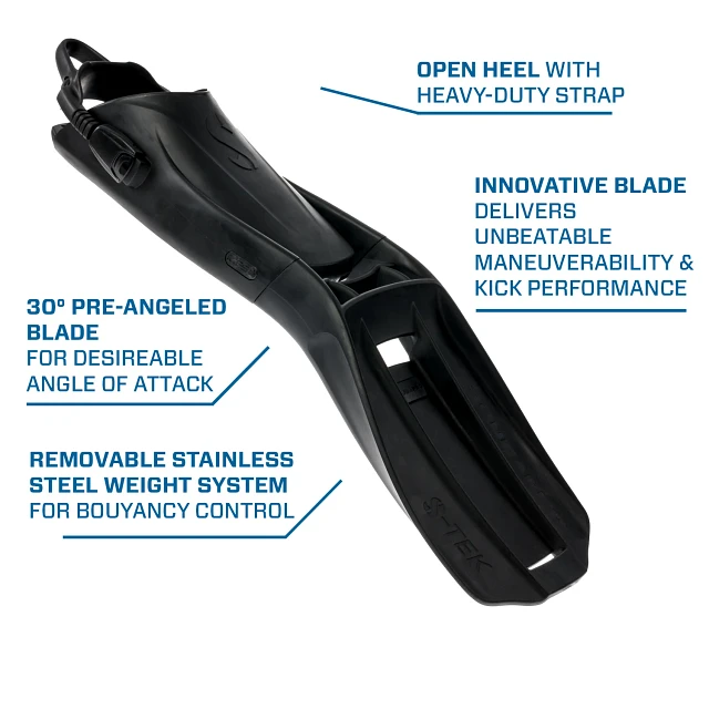 Scubapro S-TEK Open Heel Diving Fin-