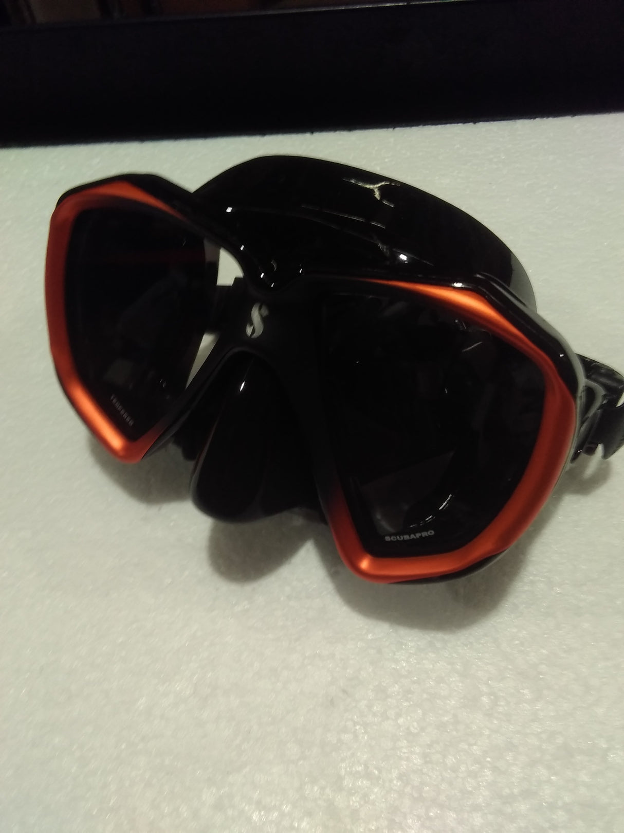 Used Scubapro Spectra Dive Mask-Bronze Black-Black Skirt-