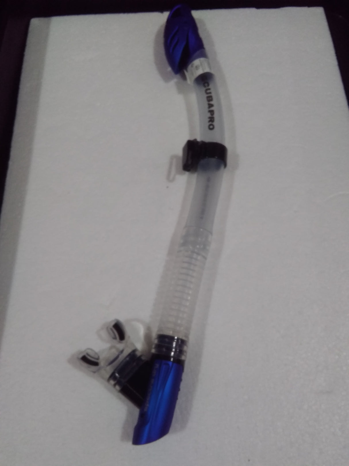 Used Scubapro Spectra Dry Scuba Diving Snorkel-Blue-