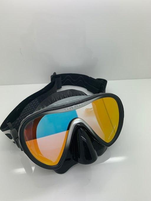 Used Scubapro Synergy 2 W/Comfort Strap-Mirrored Black/Silver-Like New-