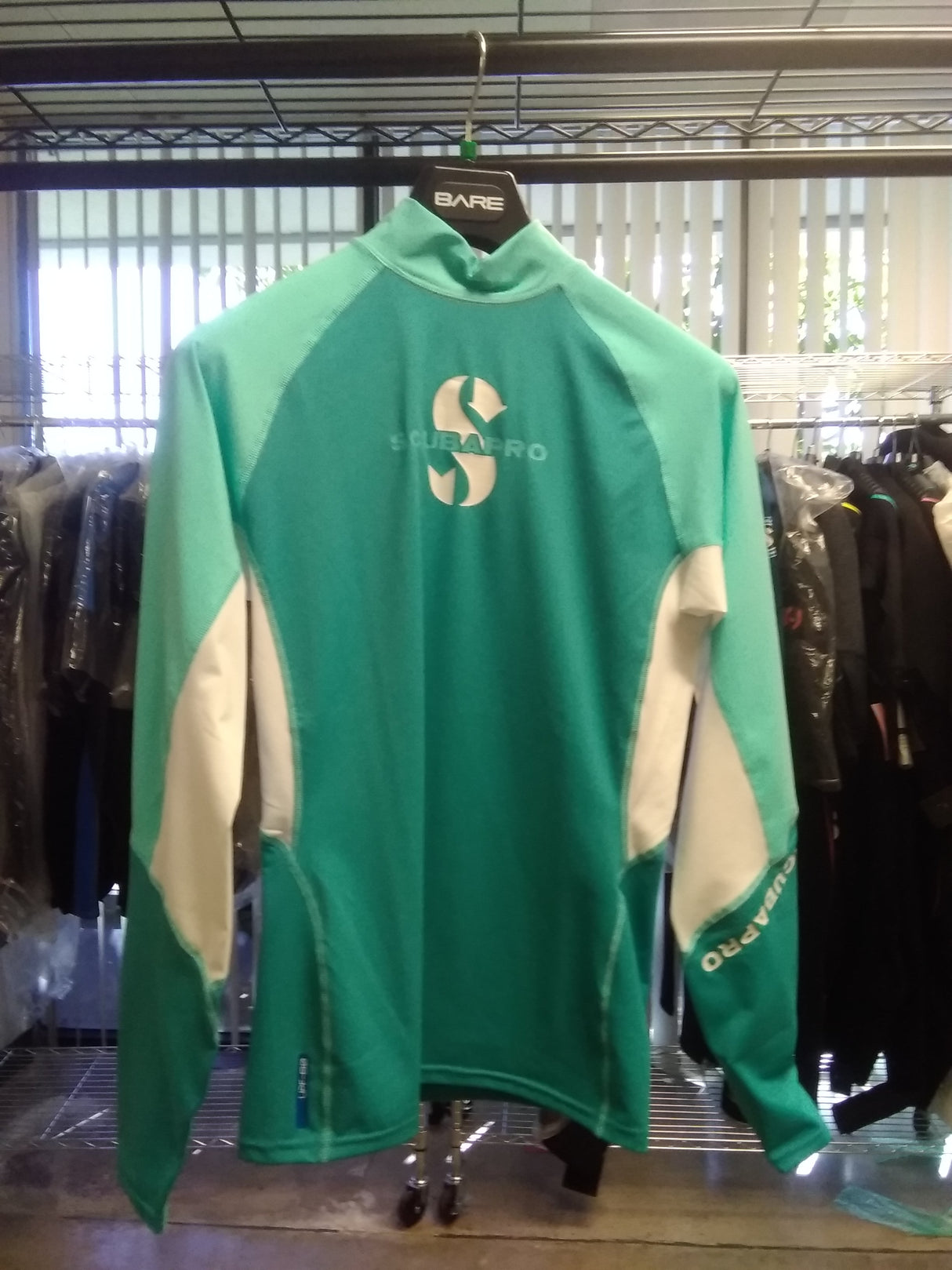 Used Scubapro T - Flex Rash Guard Womens, Long Sleeve (UPF80)-Teal-XS-