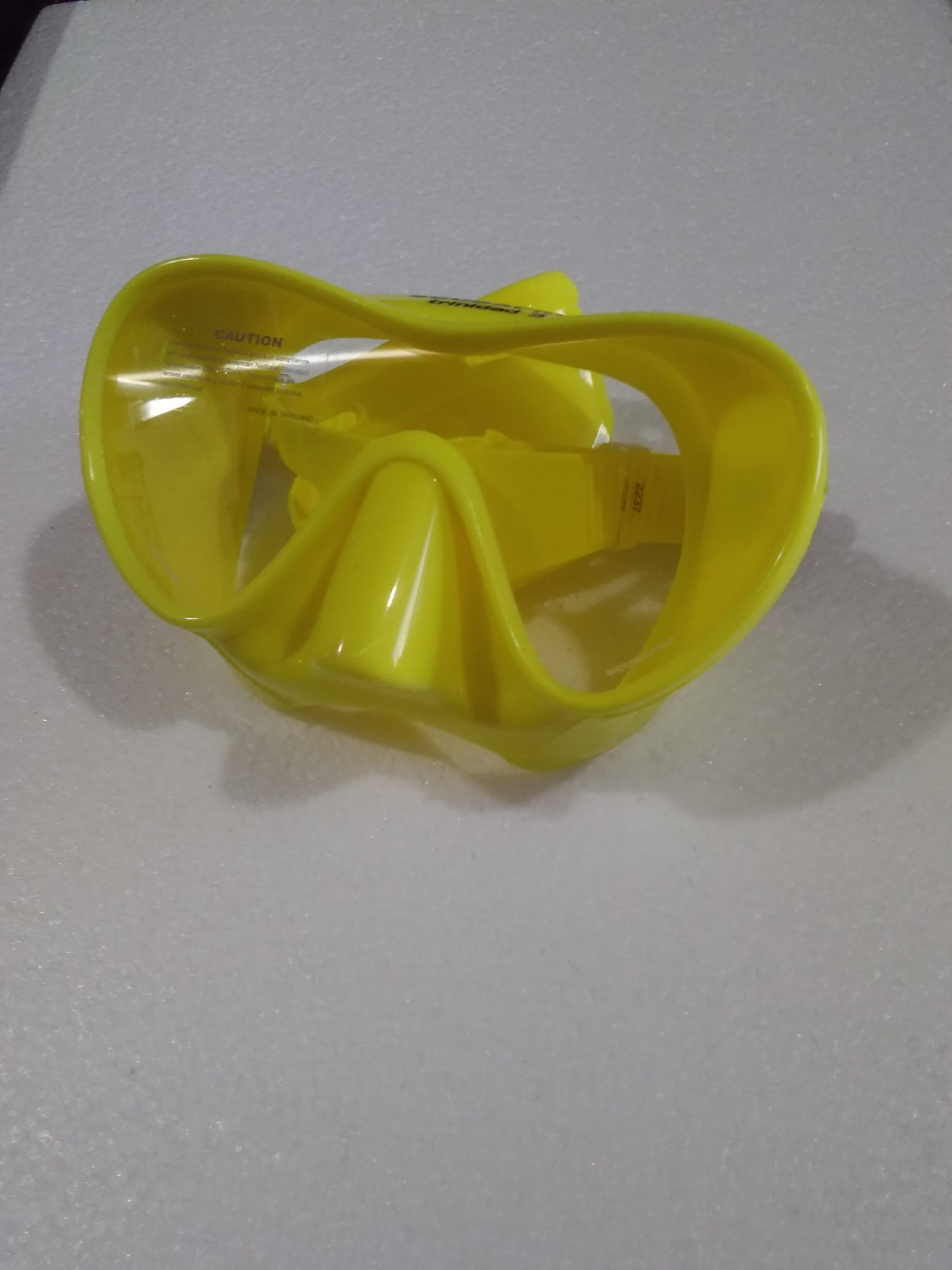 Used Scubapro Trinidad 3 Low-Volume Single Lens Scuba Diving Mask-Yellow-