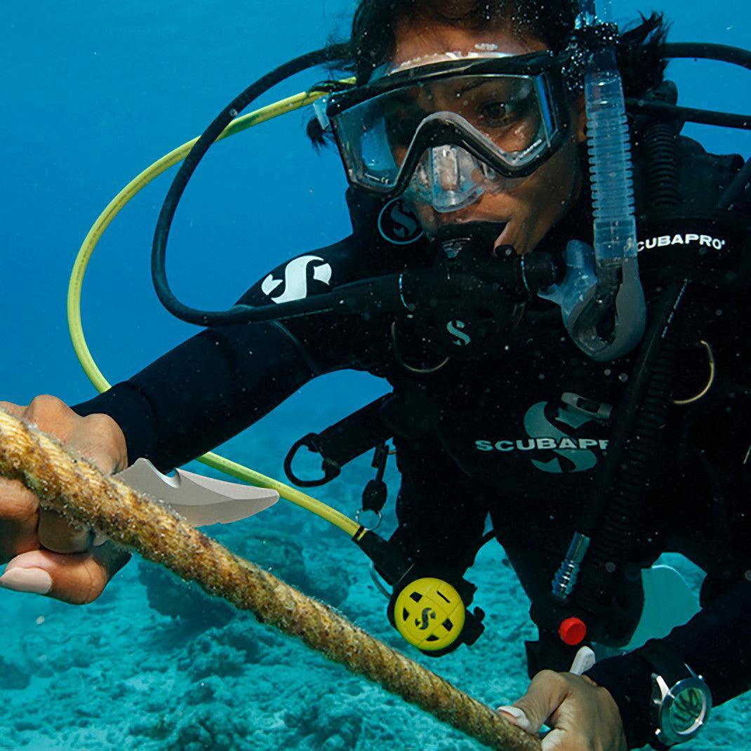 Scubapro X-Tek X-Cut Titanium Knife W Nylon Sheath-