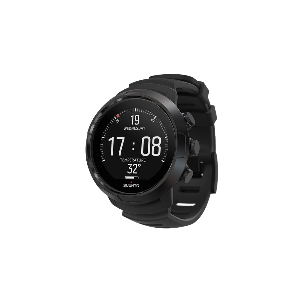 Used Suunto D5 All Black Dive Computer with Color Screen And Exchangeable Straps-