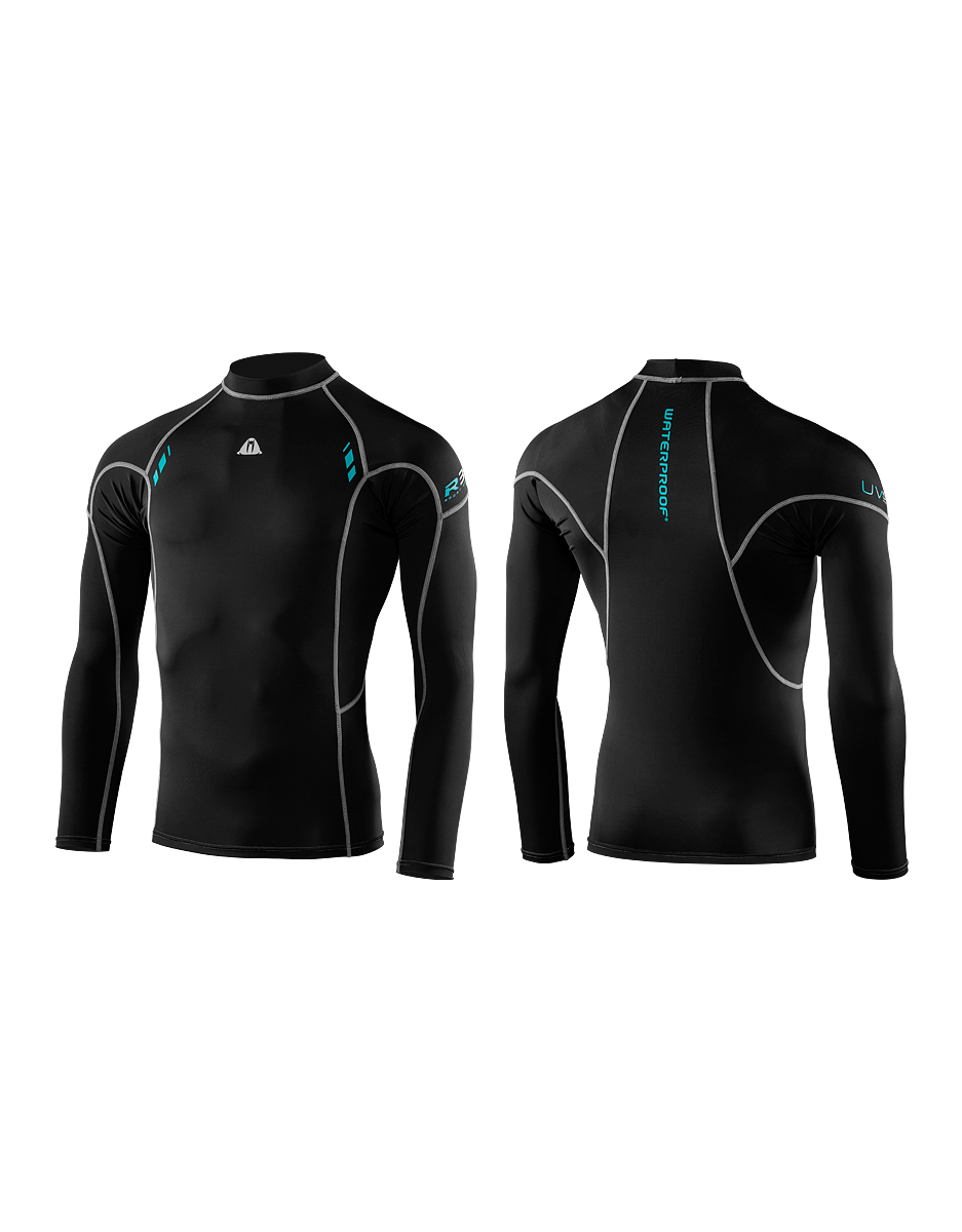 Used Waterproof 323-127-00 Male Long Sleeve Rash Guard-XXL-3XL-Like New-