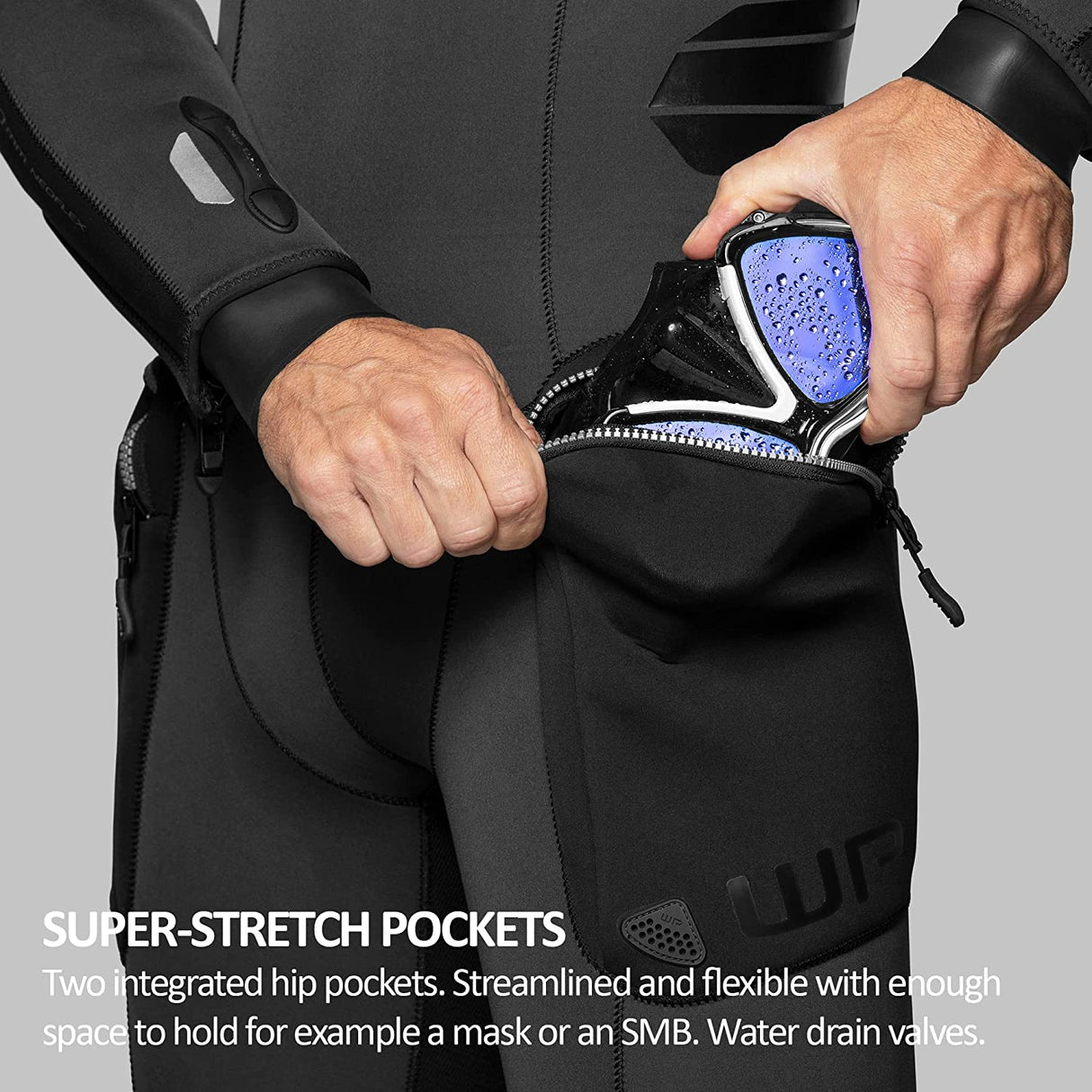 Used Waterproof W7 5mm Fullsuit with Back Zip - Male-