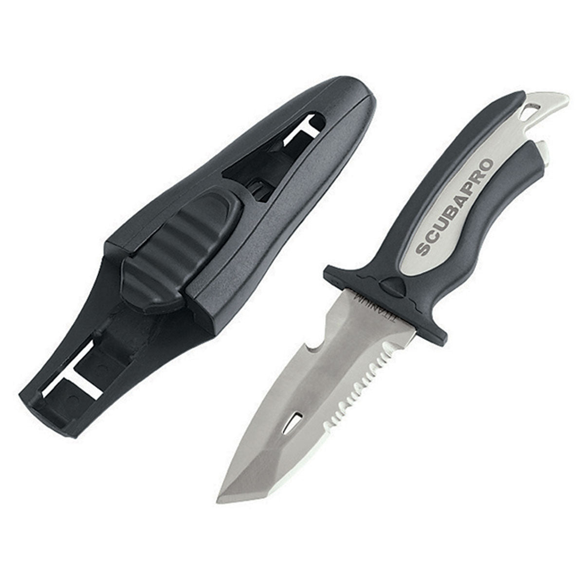 Used ScubaPro Mako Titanium Dive Knife 3.5 inch Bade