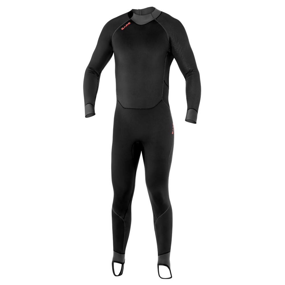Bare 2 MM Exowear Mens Full Scuba Diving Wetsuit w/ Foot Stirrups-S