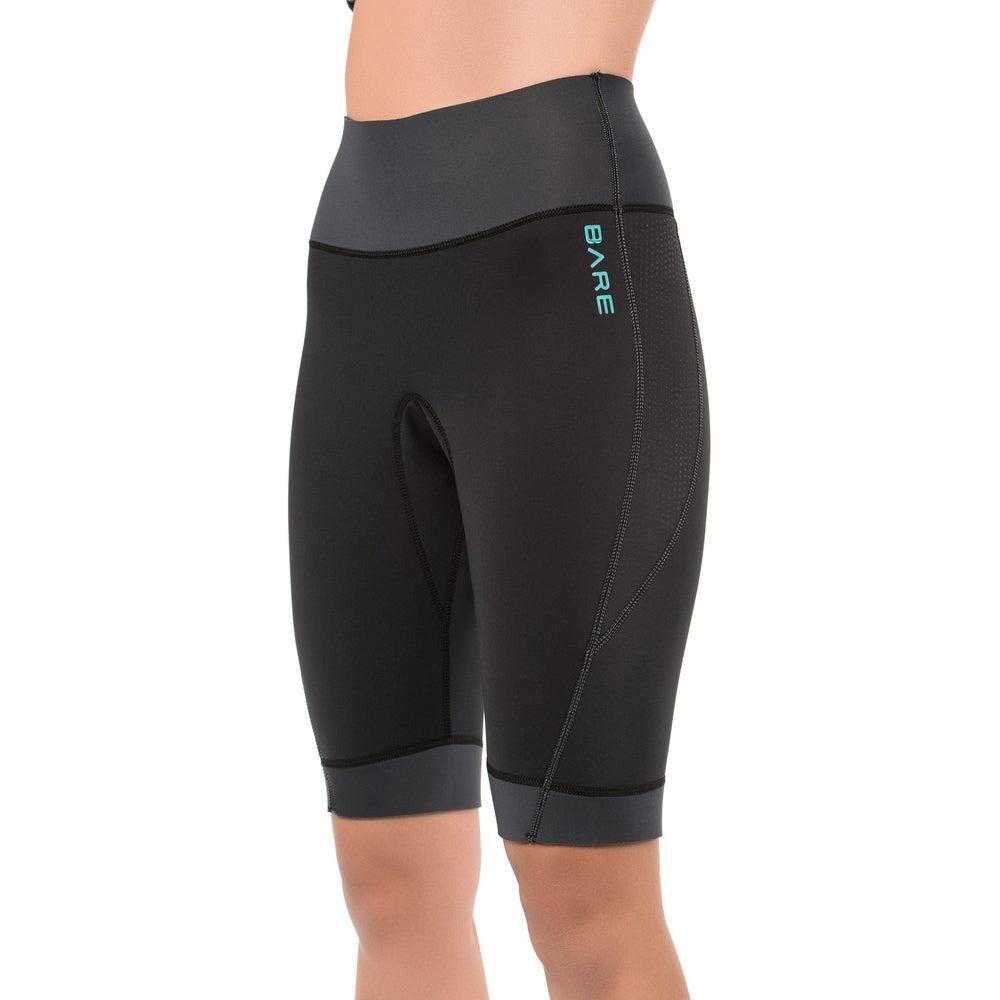 Bare 2 MM Exowear Womens High-Cut Neoprene Scuba Diving Shorts-