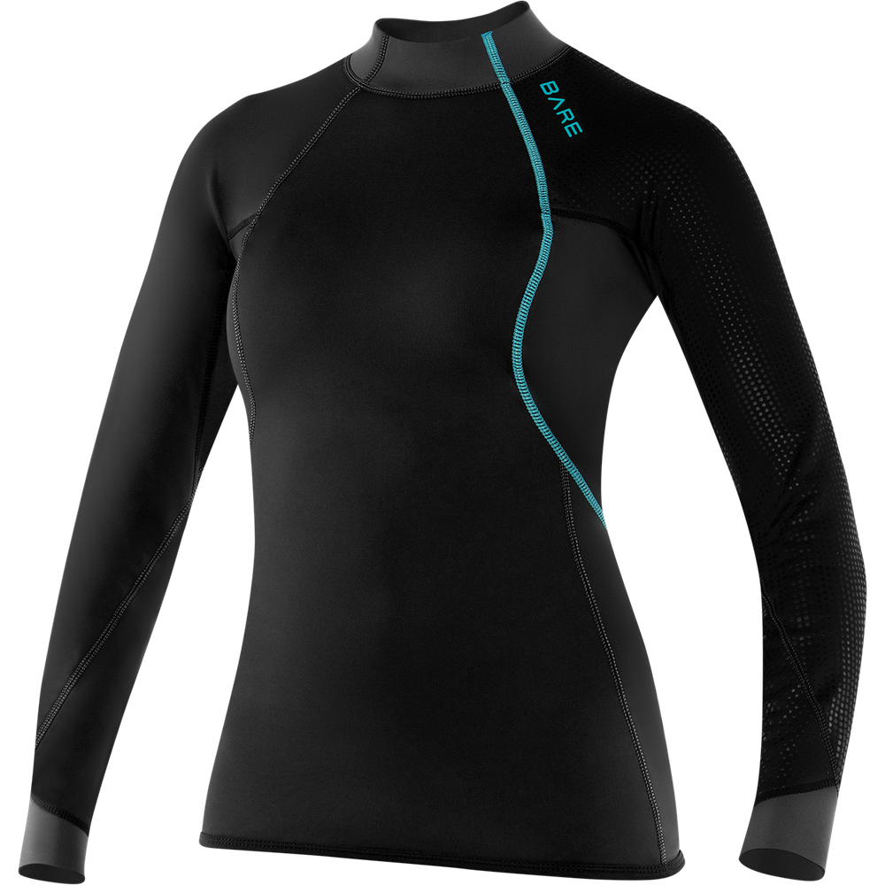 Bare 2 MM Exowear Womens Neoprene Long Sleeve Scuba Diving Top-2