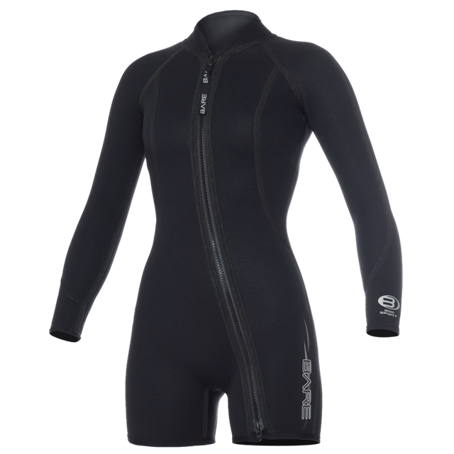 Bare 3 MM Sport Womens Step-In Jacket Shorty Scuba Diving Wetsuit-6