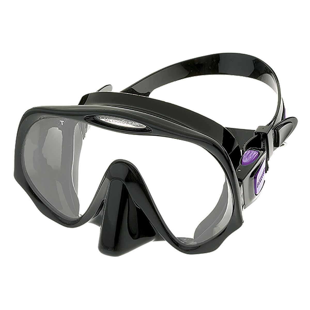 Atomic Aquatics Frameless Mask-Black/Purple-Medium-