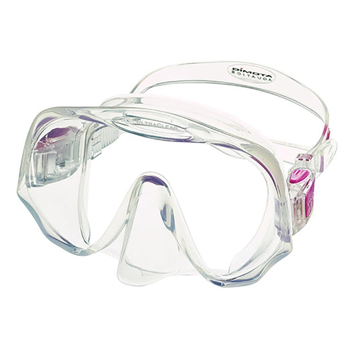 Atomic Aquatics Frameless Mask-Clear/Pink-Medium-