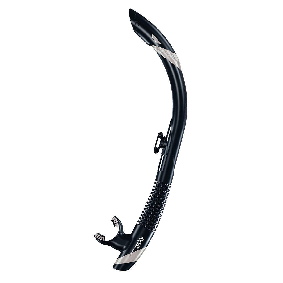 Atomic Aquatics SV2 Snorkel-Black/Silver-