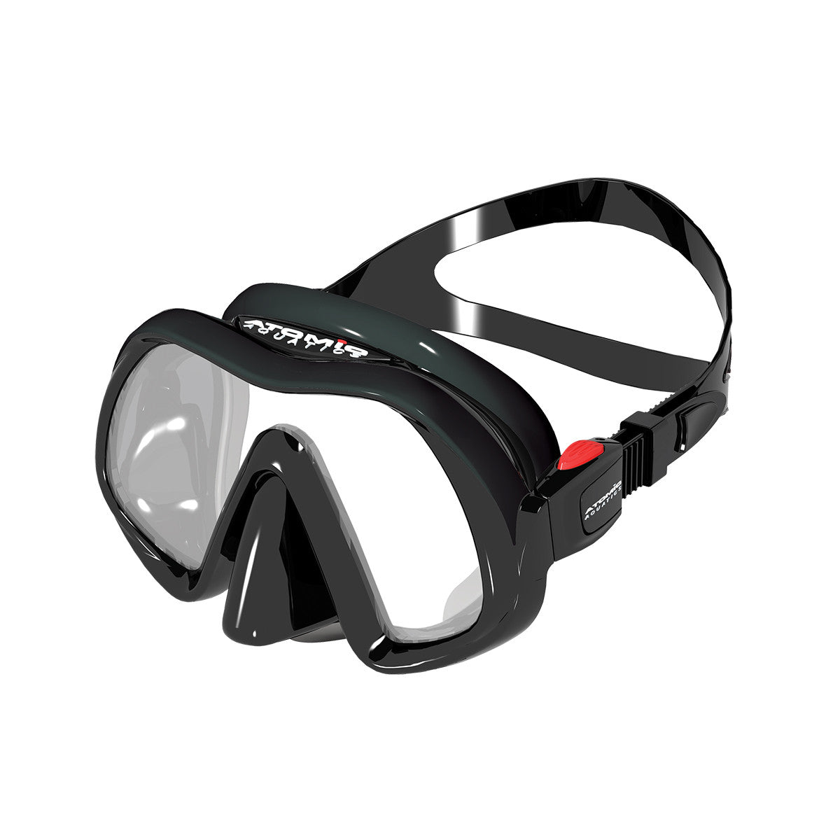 Atomic Aquatics Venom Frameless Mask-Black-