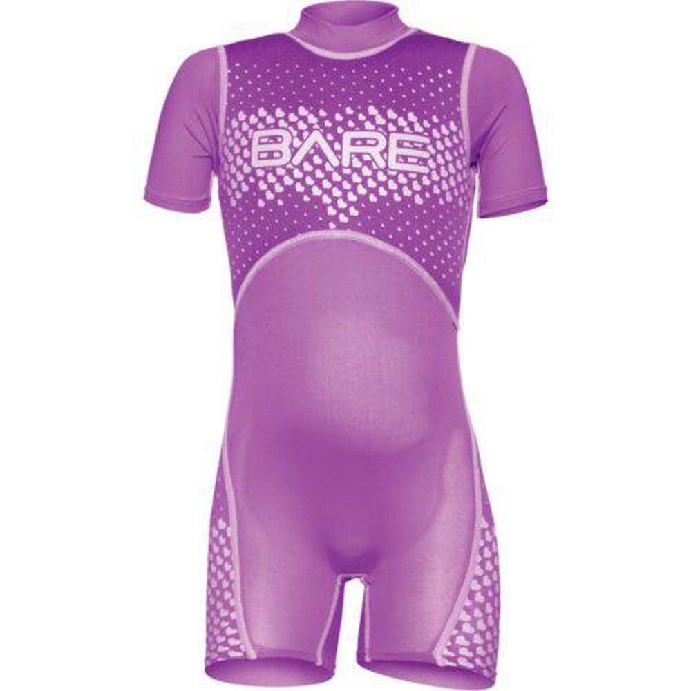Bare 1 MM Dolphin Floaty Shorty Neoprene Kids Scuba Diving Wetsuit-Purple