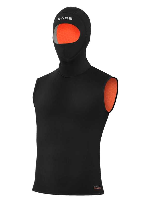 Bare 7/3mm Mens Ultrawarmth Hooded Vest-S-