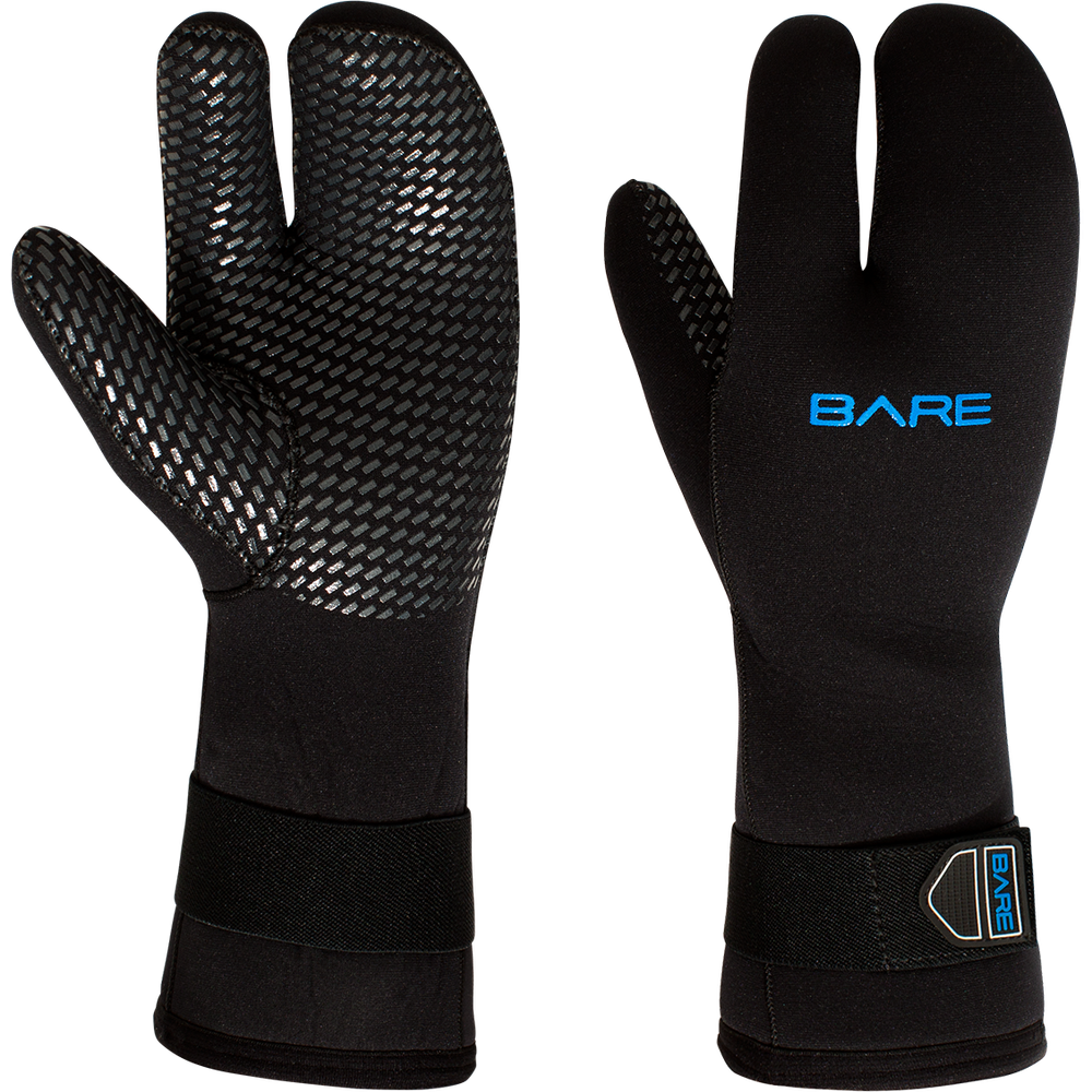 Bare 7 MM 3-Finger Mitt Style Glove-2XS