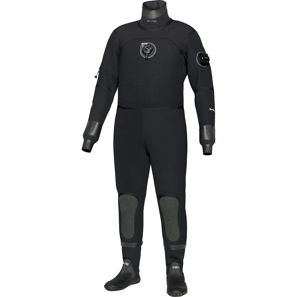 Bare D6 HD Pro Dry Lightweight Mens Drysuit-Black