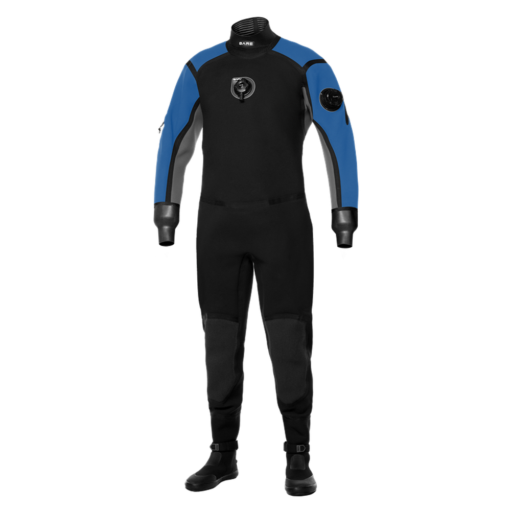 Bare D6 HD Pro Dry Lightweight Mens Drysuit-Blue
