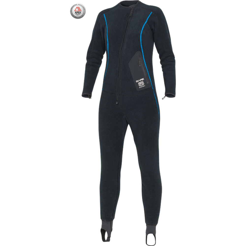 Bare SB System Womens Mid Layer Full Scuba Diving Wetsuit-