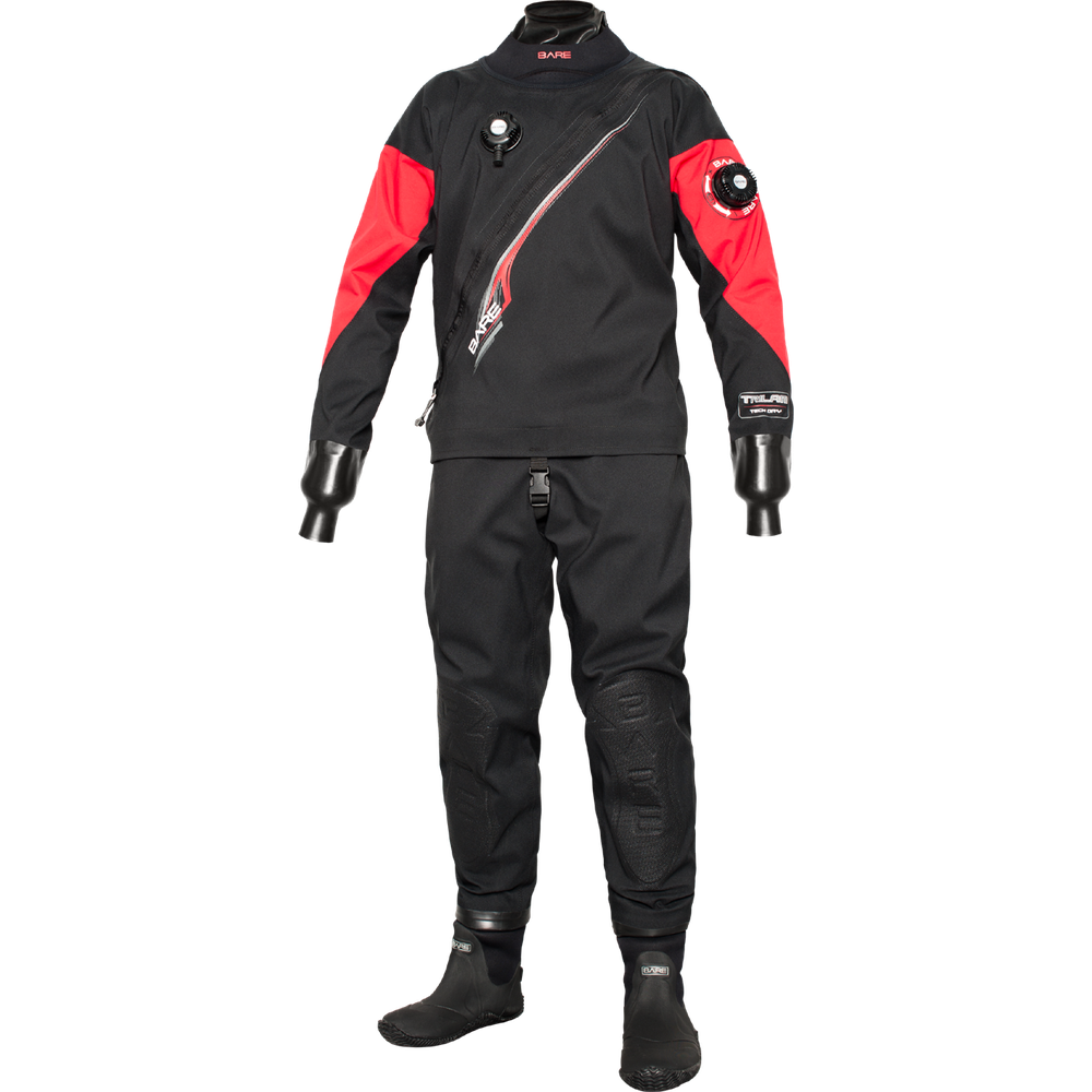Bare Trilam Tech Dry Lightweight Mens Drysuit-Red