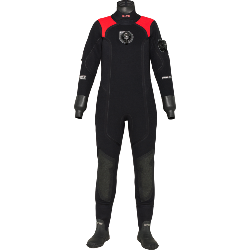 Bare XCS2 Neoprene Mens Tech Drysuit-Red