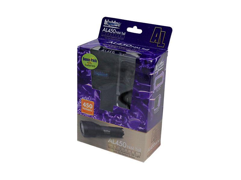 BigBlue 450 Lumen Mini Dive Light with Glove & Batteries and Tail Switch-