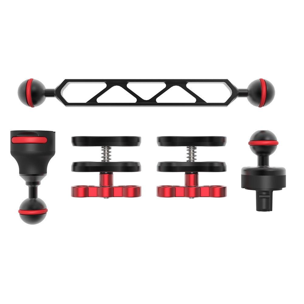 Flex-Connect Ball Arm Kit (Includes SL995/SL999 Ball Joints, SL9909 8” Ball Arm, 2x SL9907 1” Ball Clamps) 15”/38cm total length-