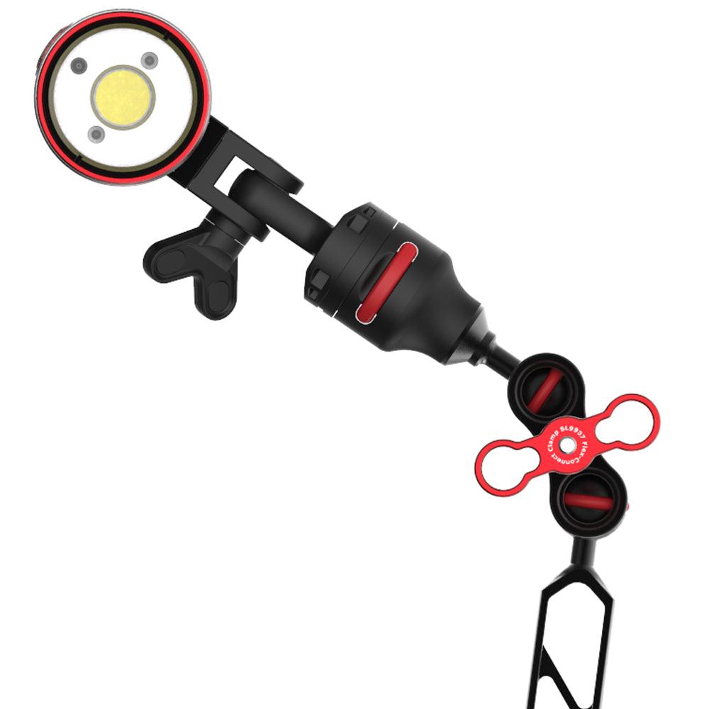 Flex-Connect Ball Arm Kit (Includes SL995/SL999 Ball Joints, SL9909 8” Ball Arm, 2x SL9907 1” Ball Clamps) 15”/38cm total length-