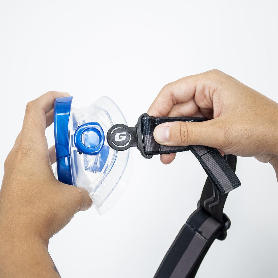 Genesis Scuba Elastic Mask Strap. Upgrade any Genesis Scuba Mask with QD Buckles.-