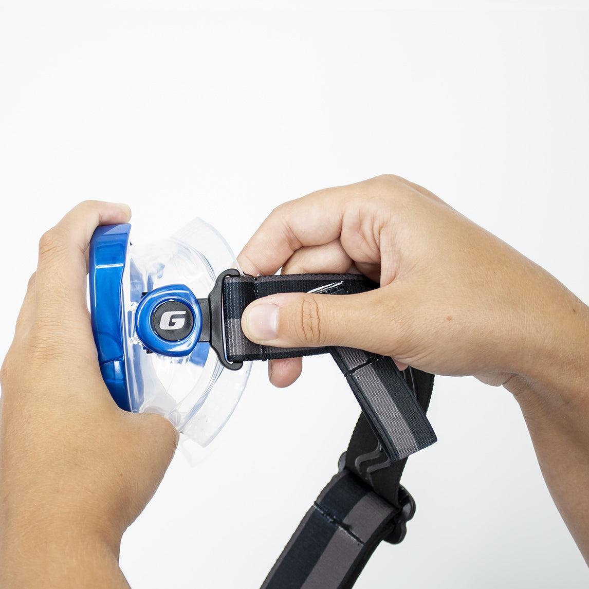 Genesis Scuba Elastic Mask Strap. Upgrade any Genesis Scuba Mask with QD Buckles.-