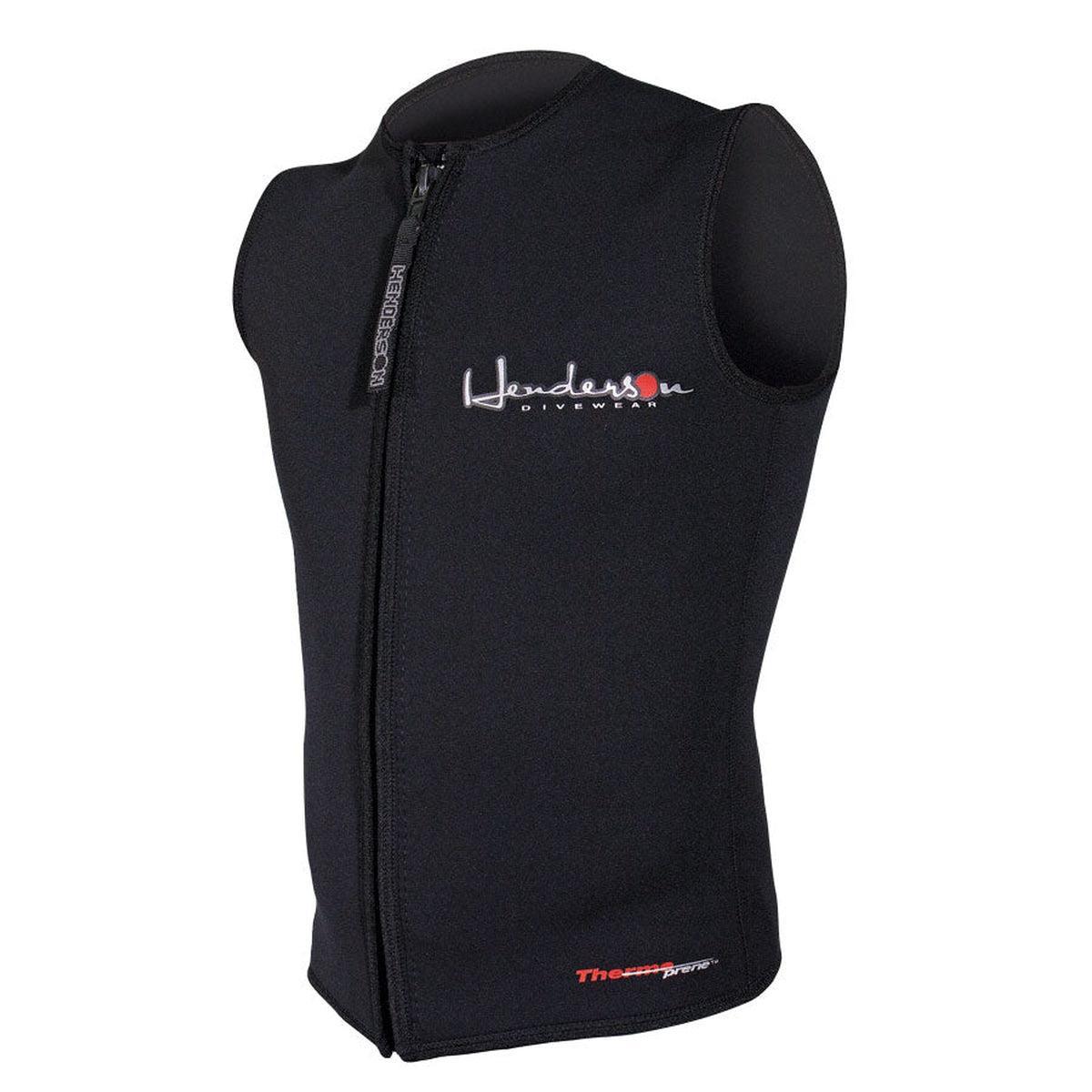 Henderson 3mm Thermoprene Zippered Vest Mens-Black-3XL-