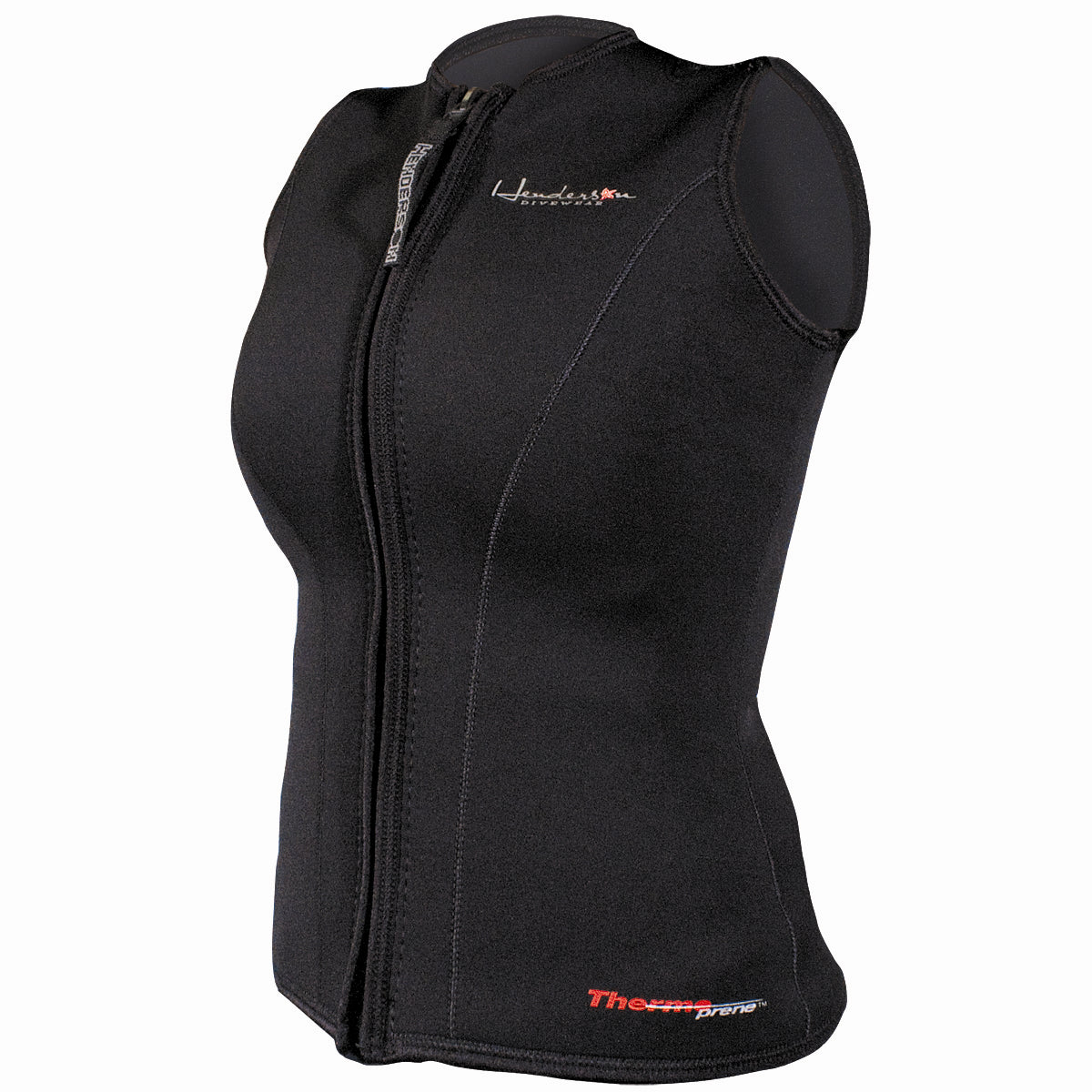Henderson 3mm Thermoprene Zippered Vest Womens-Black-10-