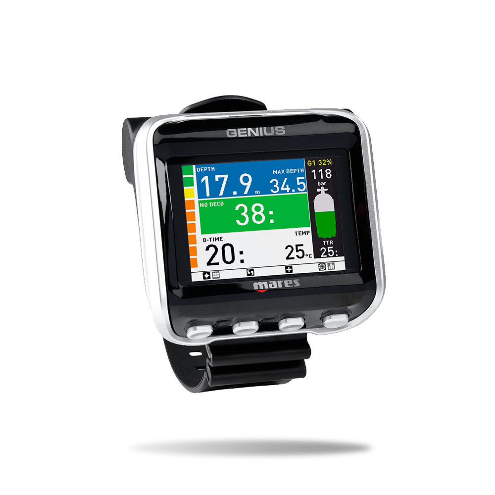 MARES GENIUS COMPUTER BLACK/BLACK-